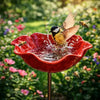Tuinbloem |  Metalen Vogel en Bijenbad