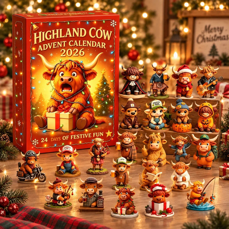 Hooglander Adventskalender | 24 Dagen een Nieuw Kersthooglandertje Uitpakken