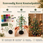 Luxe Kralen Kerstboom | Zelfmaakset met LED-verlichting