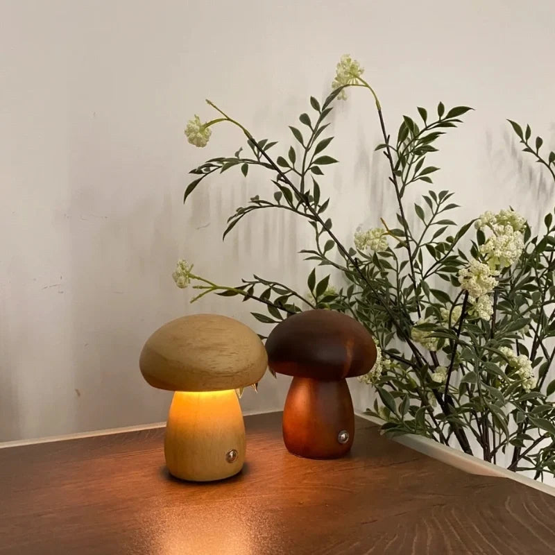 Lumishroom™ Houten tafellamp
