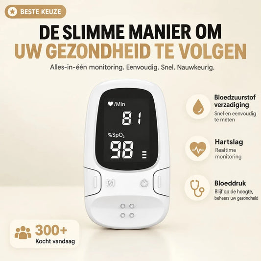 Saturatiemeter – Hartslag & Zuurstof in Enkele Seconden