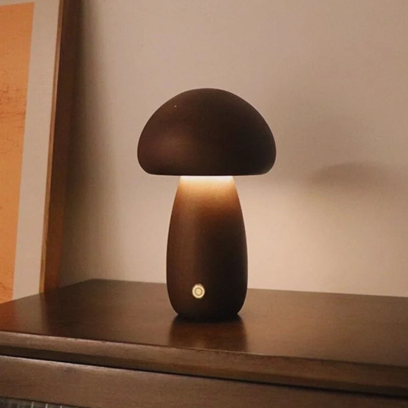 Lumishroom™ Houten tafellamp