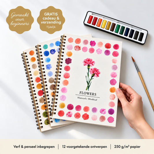 Voorgetekend Aquarel Werkboek