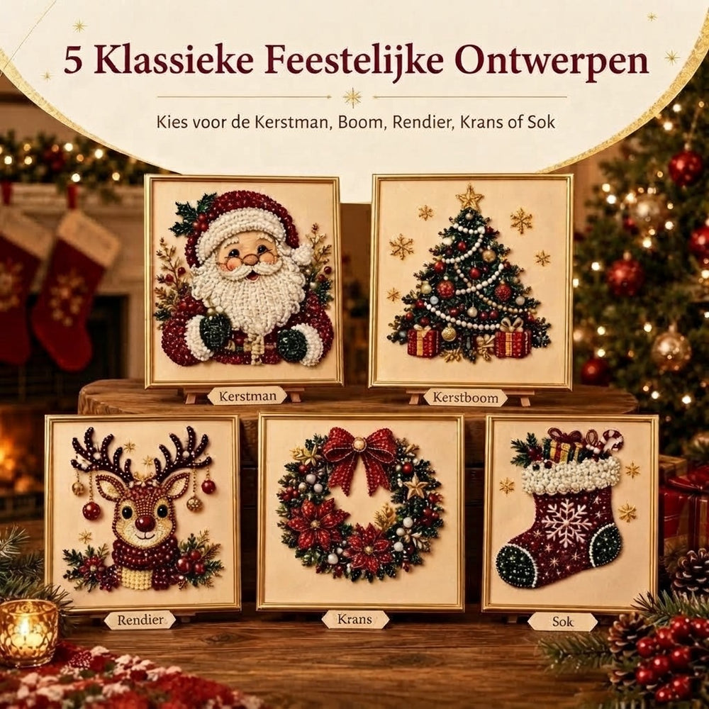 Kerst Diamant Knutselset | Ontspannen knutselen met een feestelijk eindresultaat