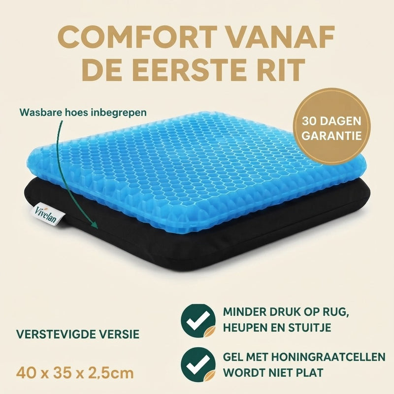 Drukverlagend Zitkussen | Geen Pijn Meer bij Lang Zitten
