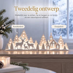 Verlicht Rendier Dorp | Magische Kerstsfeer in Huis