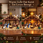 Bouw het Kerstverhaal – Verlichte Kerststal Bouwset
