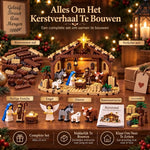 Bouw het Kerstverhaal – Verlichte Kerststal Bouwset