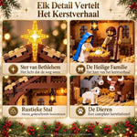 Bouw het Kerstverhaal – Verlichte Kerststal Bouwset